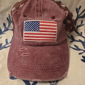 Distressed American Flag Cap